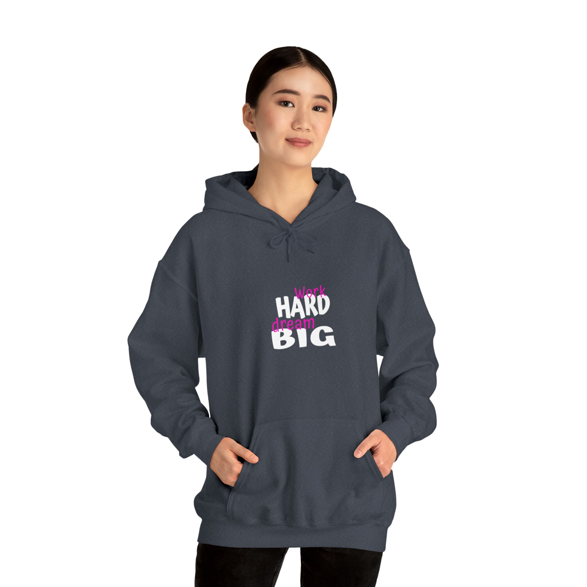 Work Hard Dream Big Adult Womens Hoodie