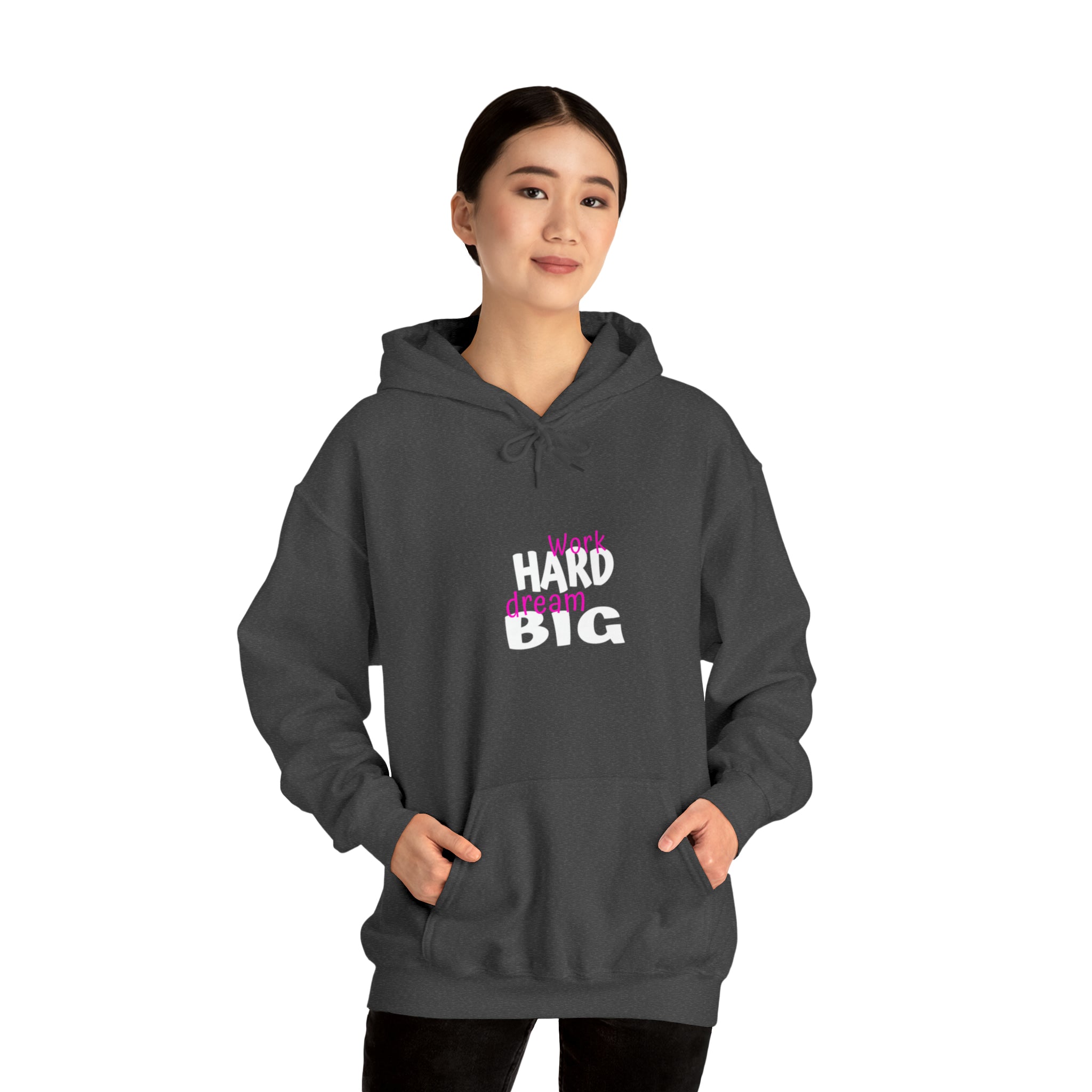 Work Hard Dream Big Adult Womens Hoodie