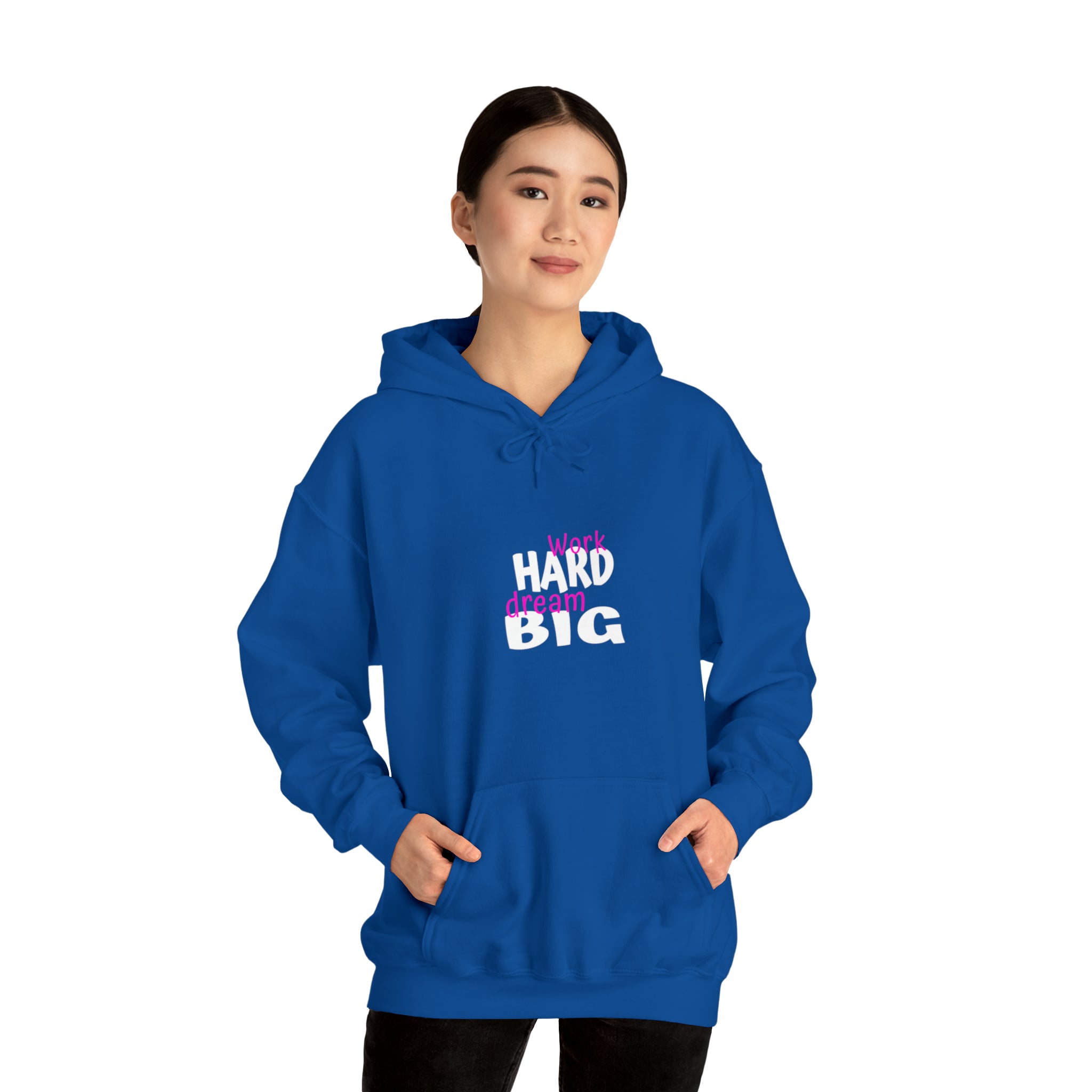 Work Hard Dream Big Adult Womens Hoodie
