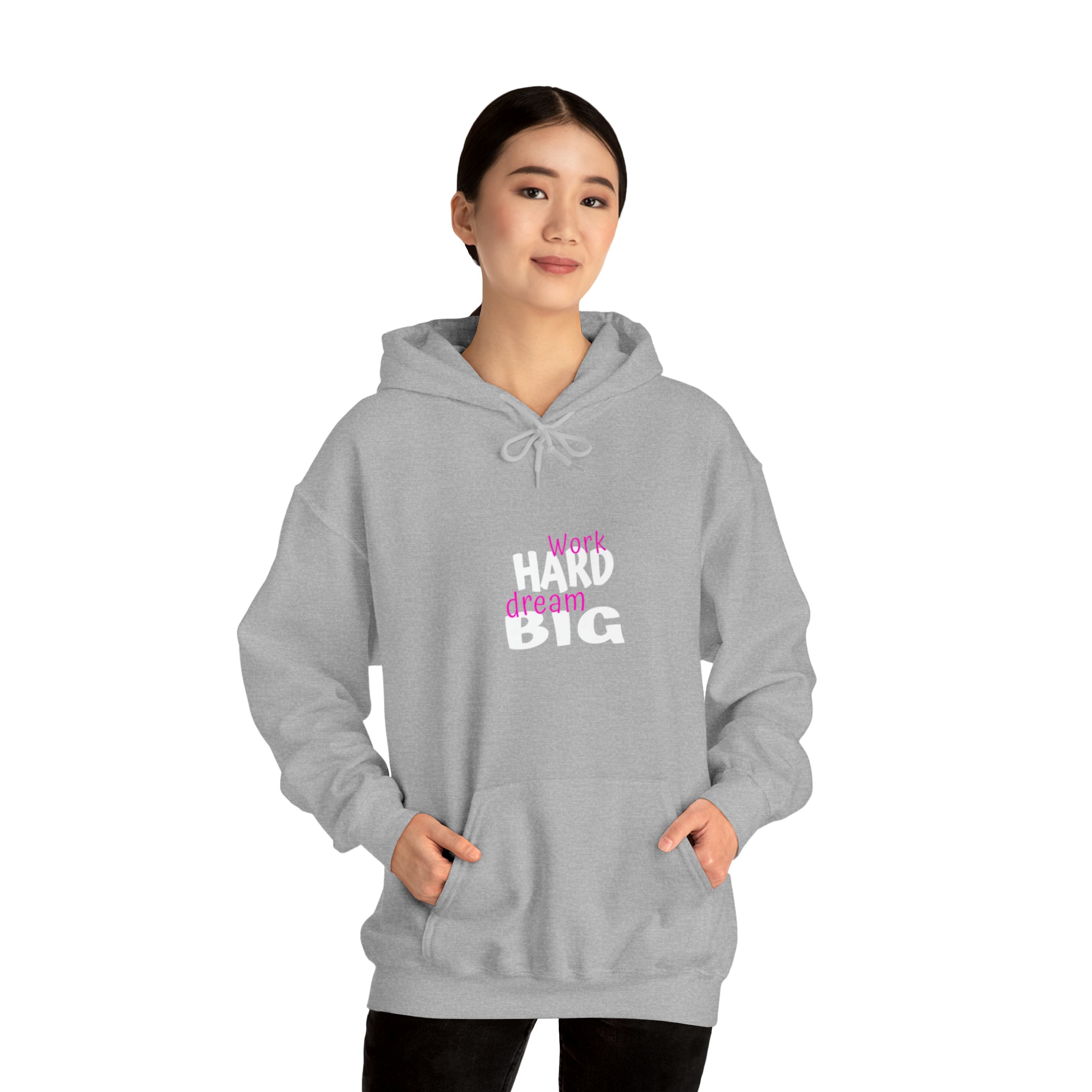 Work Hard Dream Big Adult Womens Hoodie