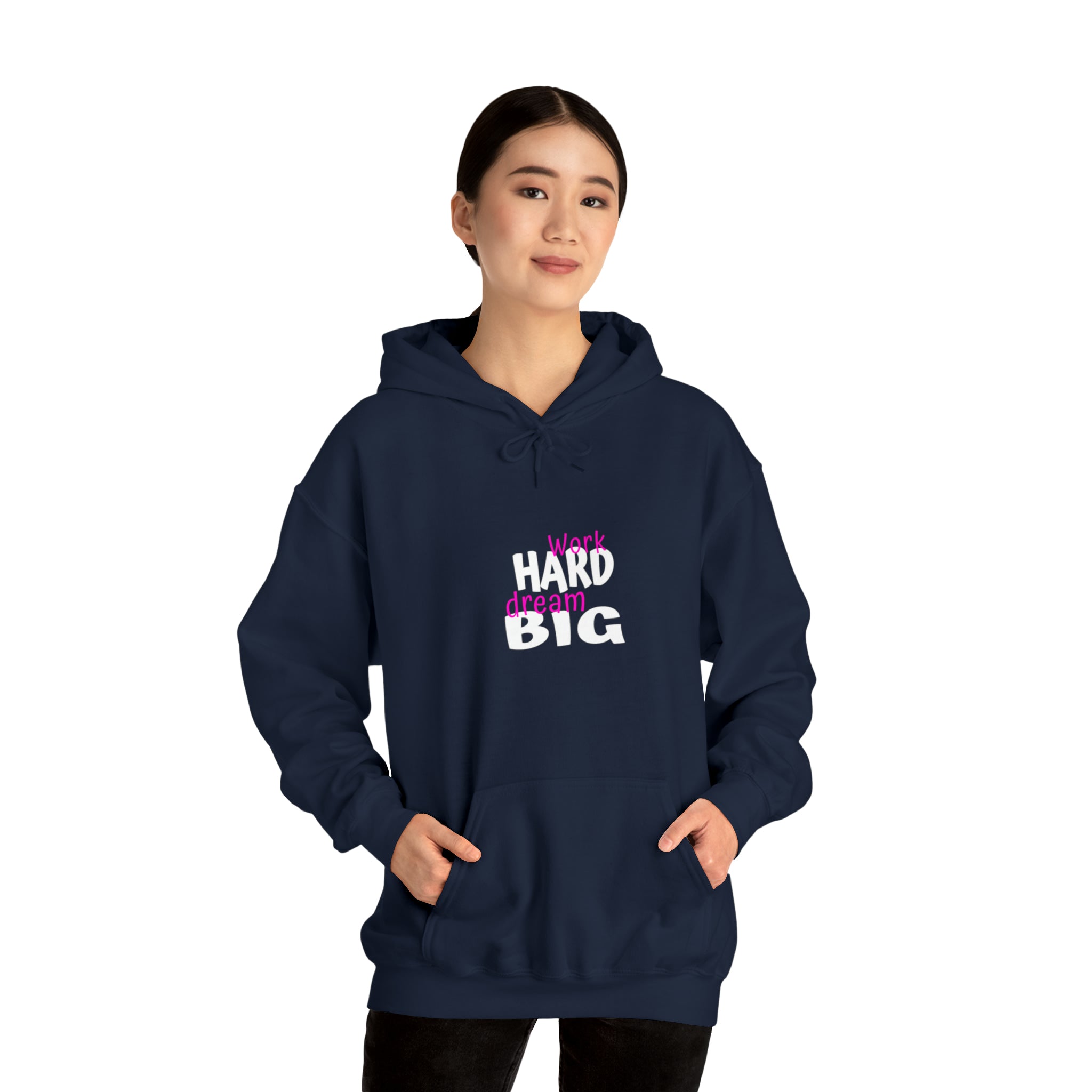Work Hard Dream Big Adult Womens Hoodie