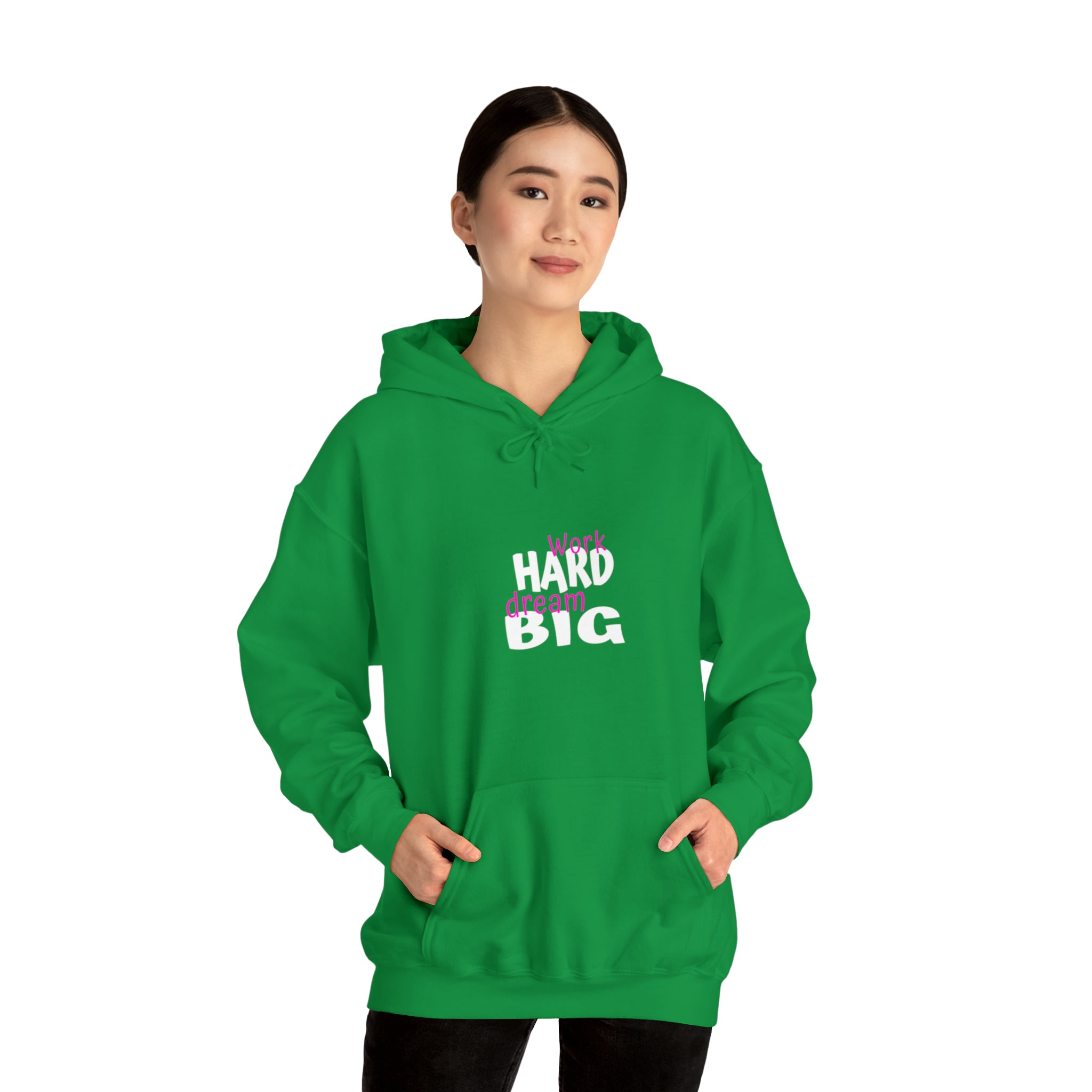 Work Hard Dream Big Adult Womens Hoodie