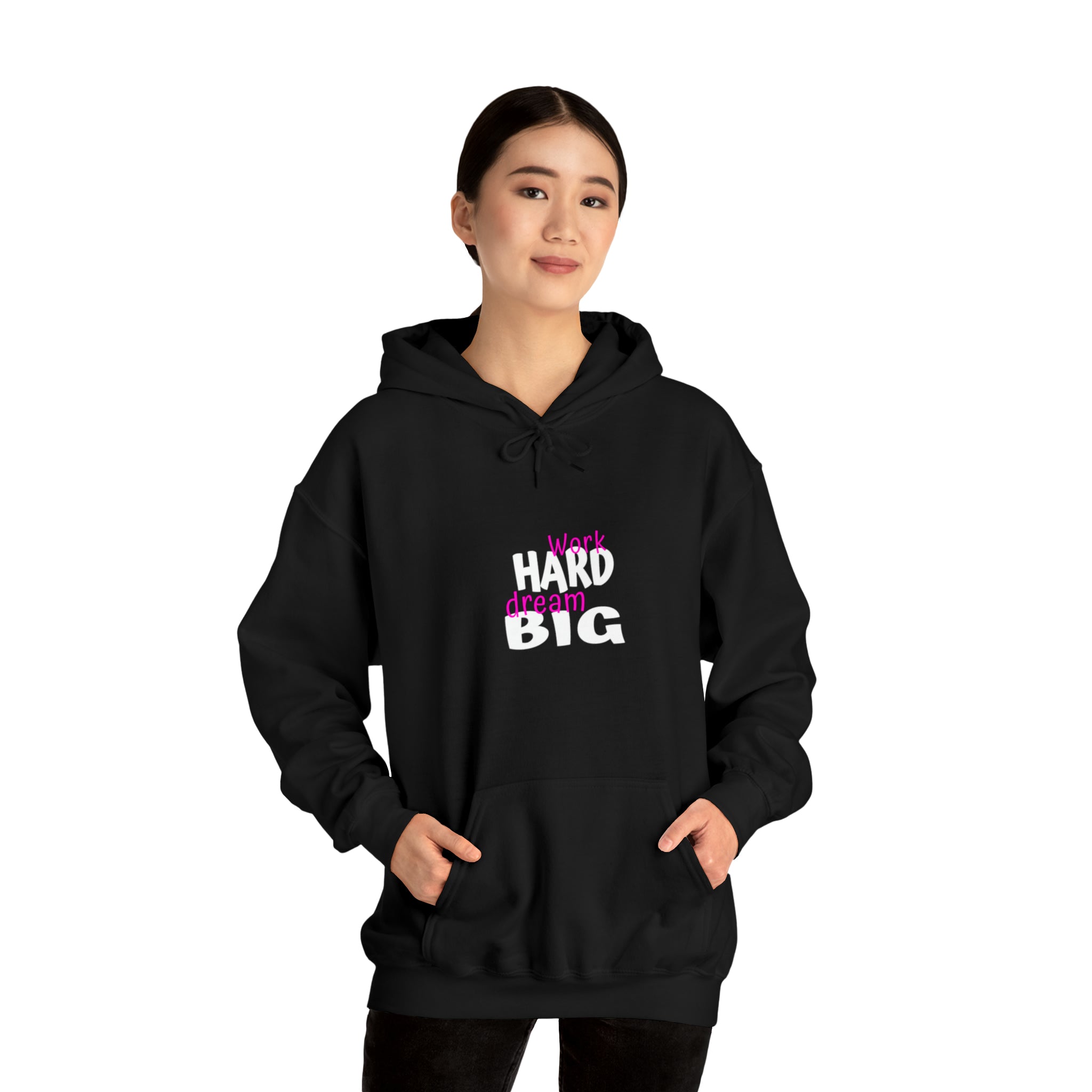 Work Hard Dream Big Adult Womens Hoodie
