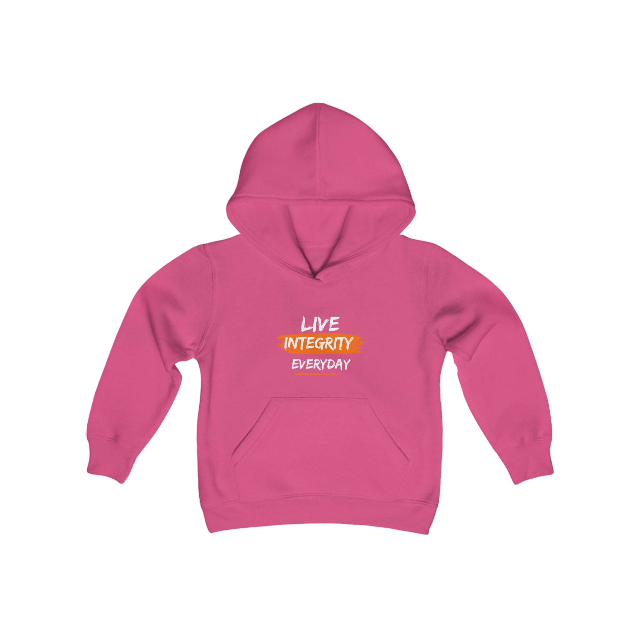 Youth unisex helcion hoodie " Live Integrity Everyday" inspired images