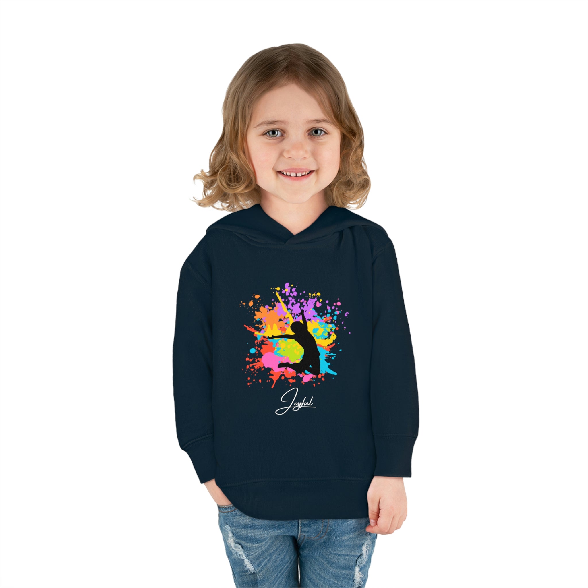 Child Model Navy, Joyful Toddlers Unisex Hoodie