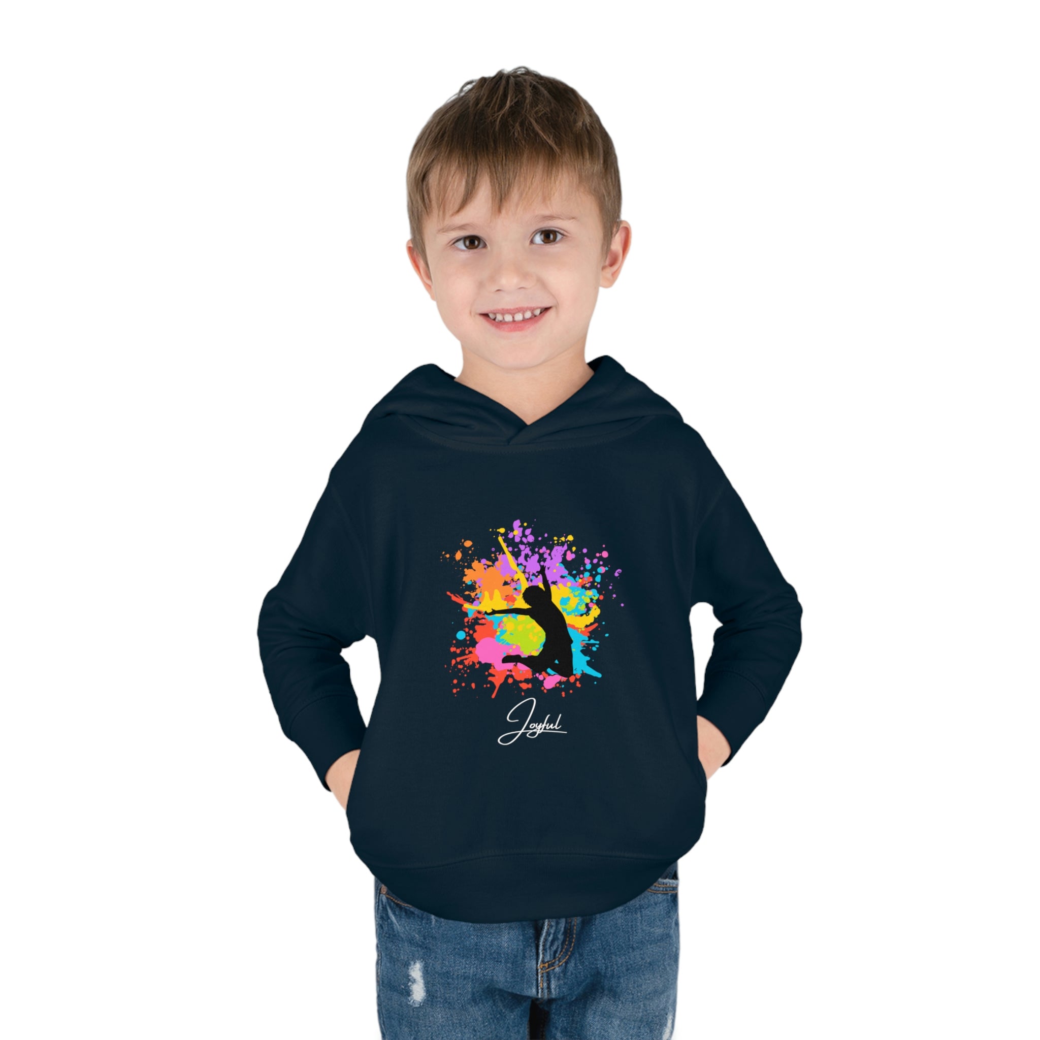 Child Model Navy, Joyful Toddlers Unisex Hoodie