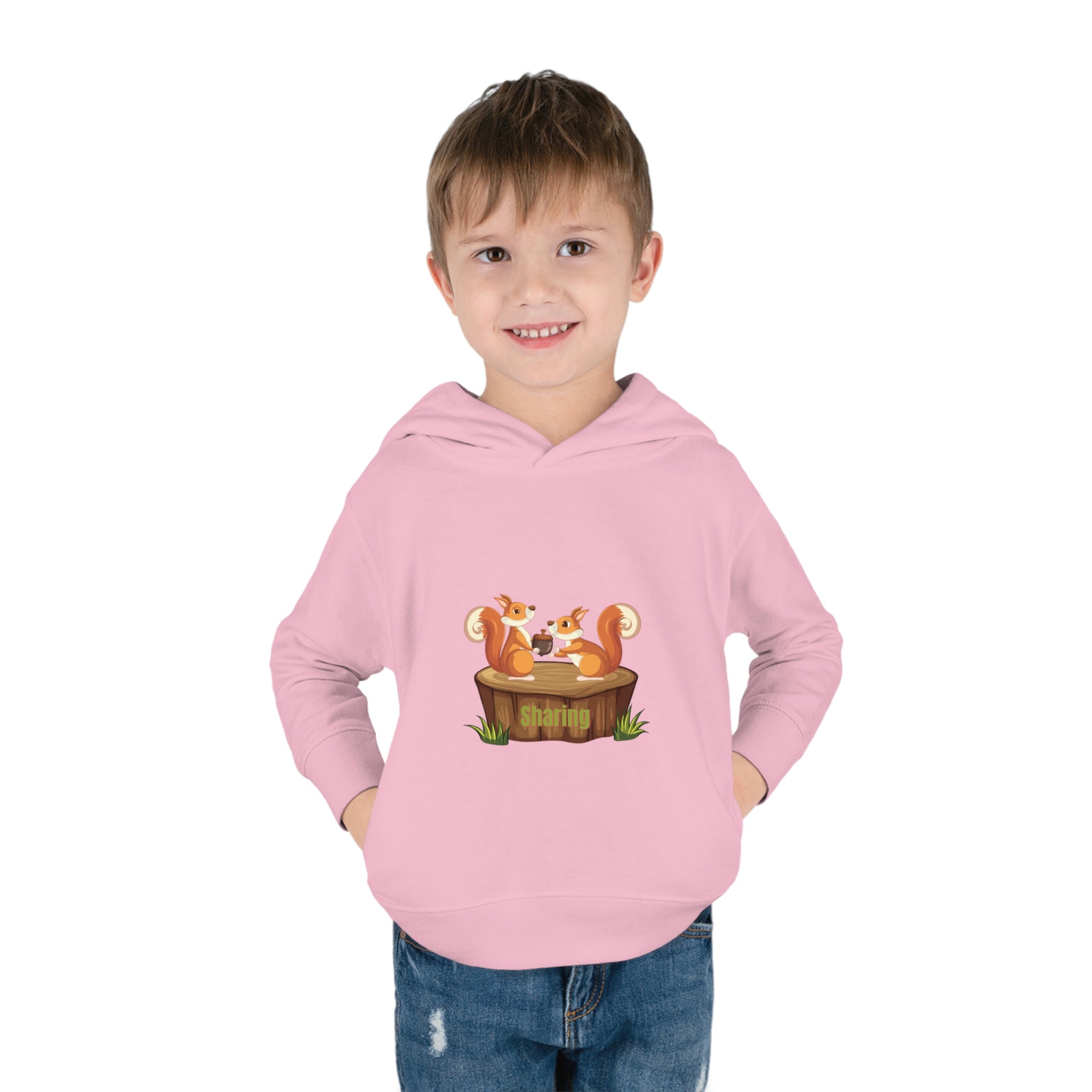 Child Model, Pink, Sharing Toddler Hoodie