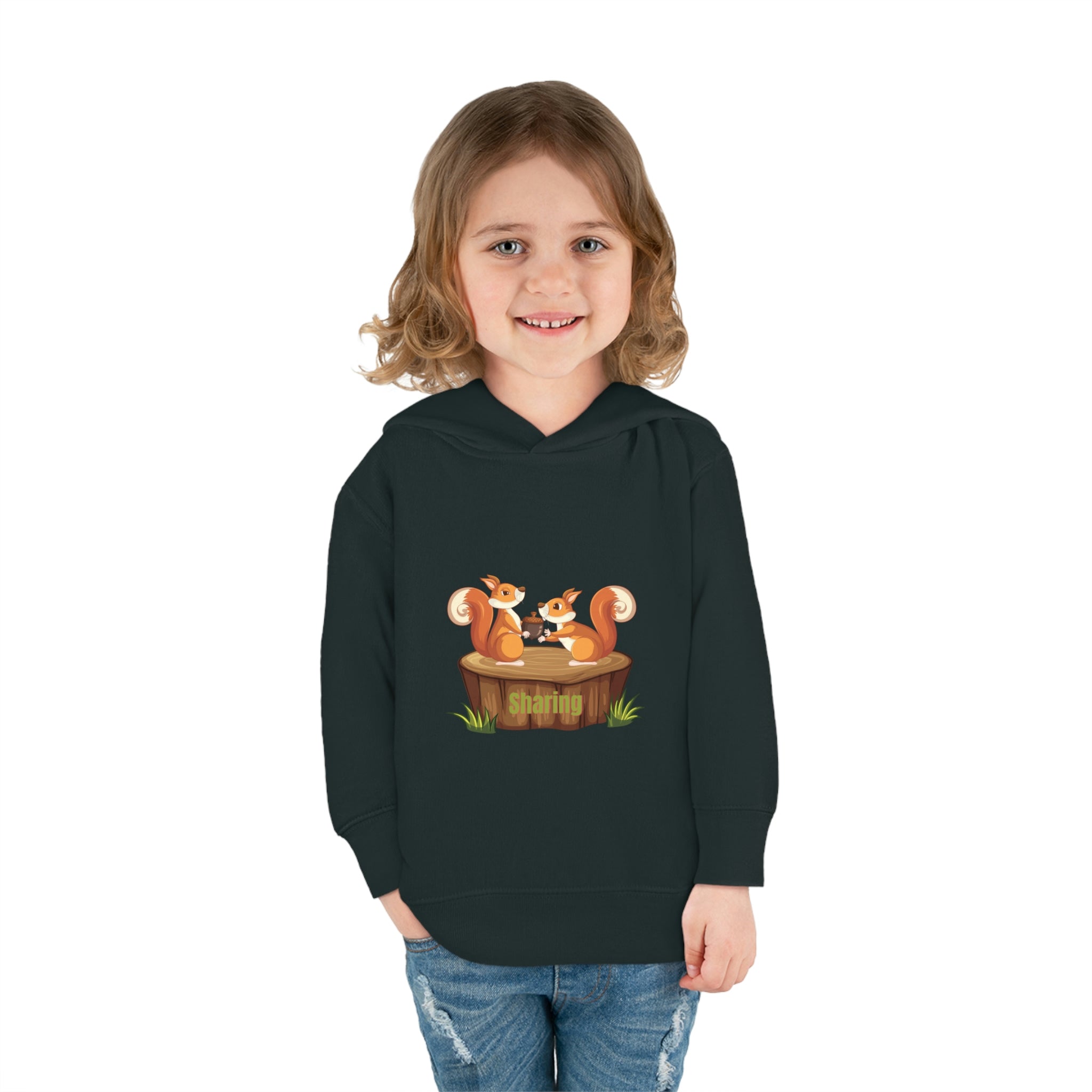 Child Model, Vintage Smoke, Sharing Toddler Hoodie