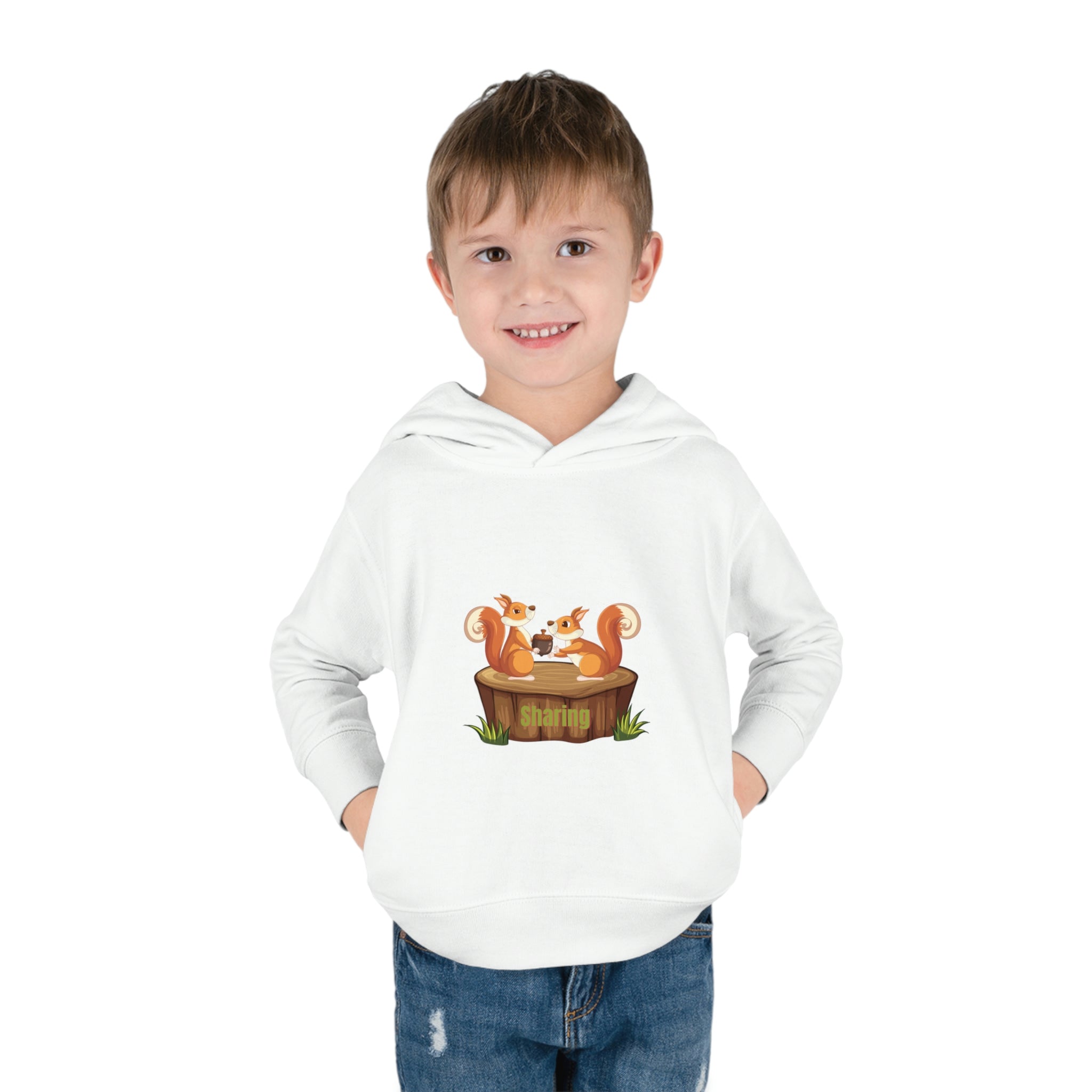 Child Model, White, Sharing Toddler Hoodie