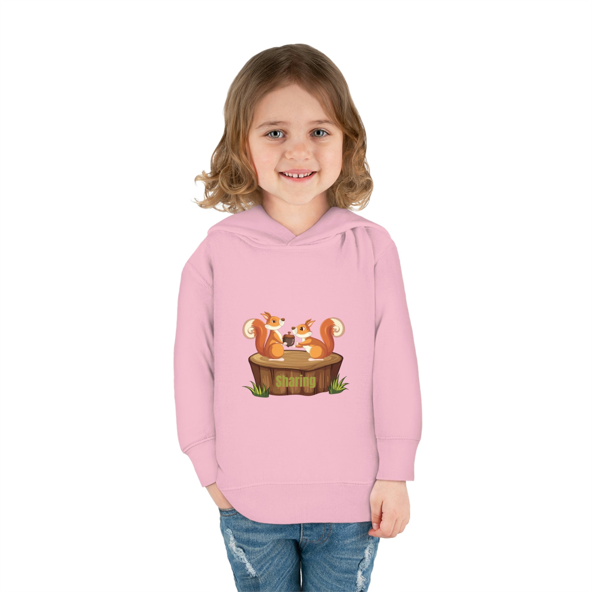 Child Model, Pink, Sharing Toddler Hoodie