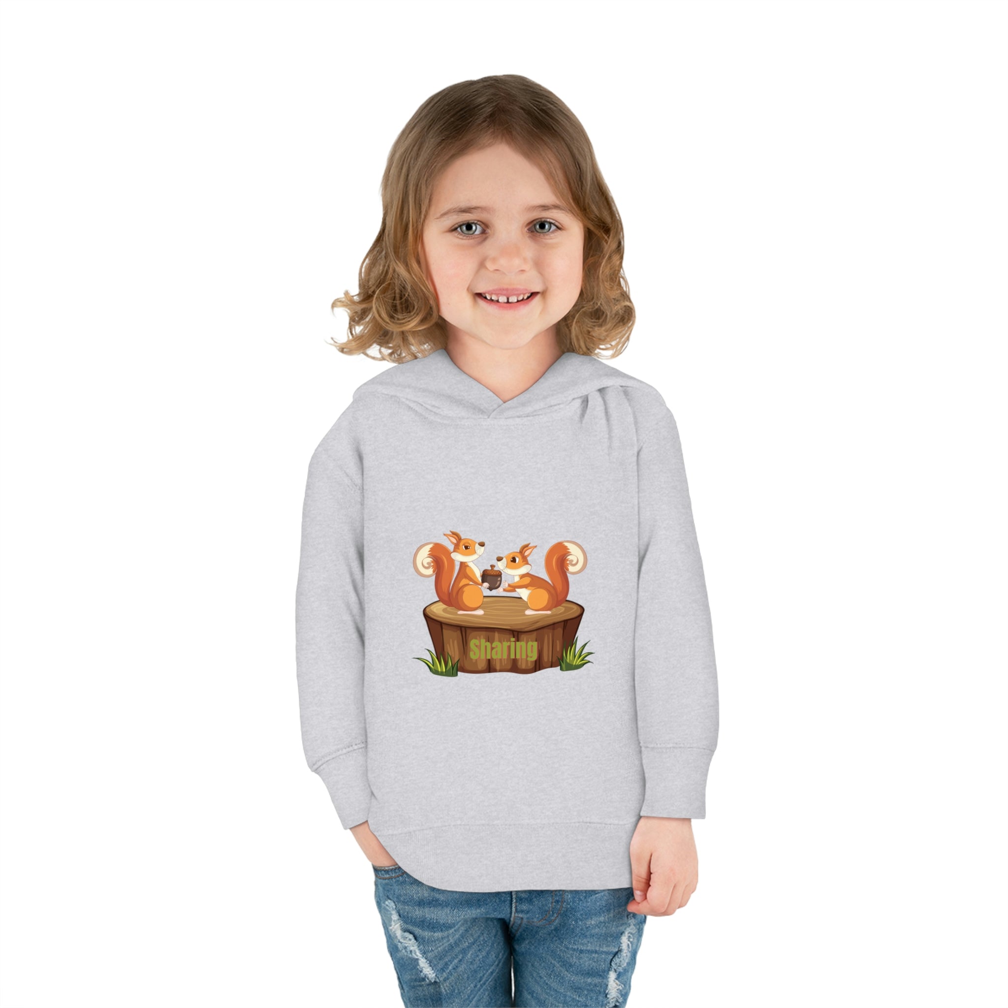 Child Model, Heather, Sharing Toddler Hoodie