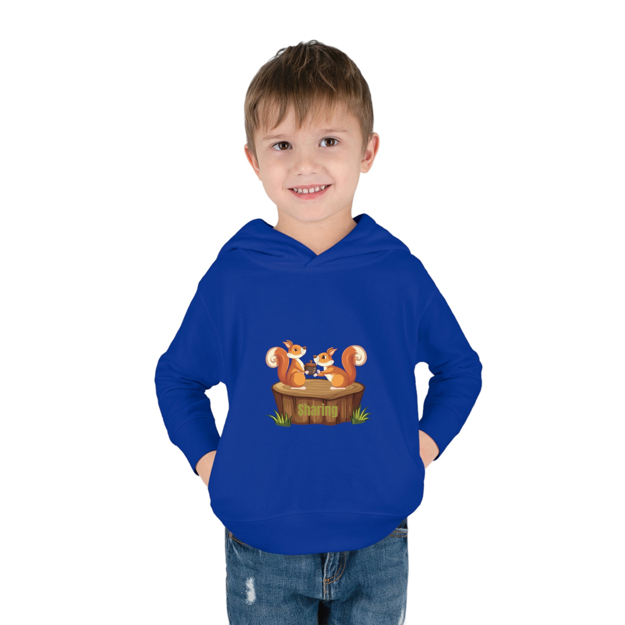 Child Model, Royal, Sharing Toddler Hoodie