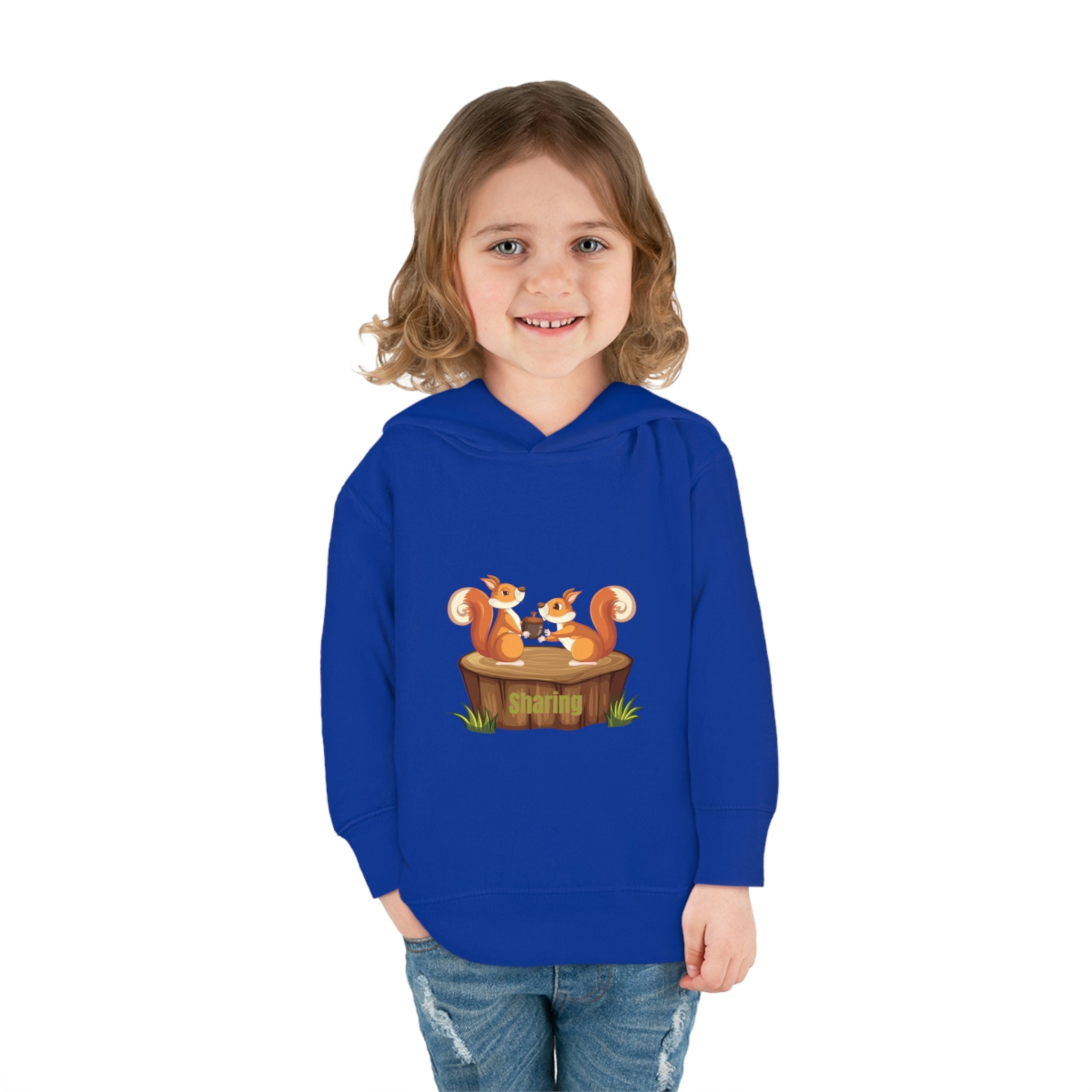 Child Model, Royal, Sharing Toddler Hoodie